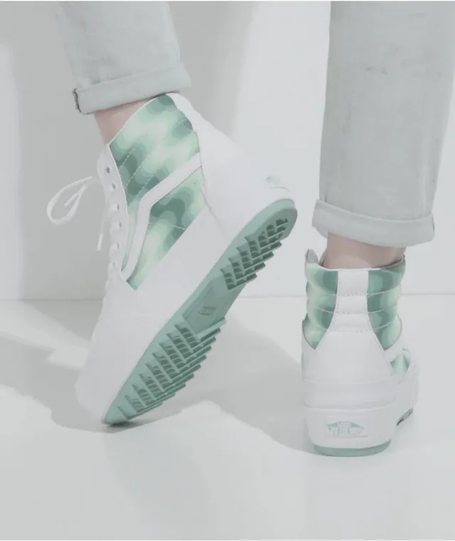 Vans Sk8 Hi Stacked Mint Gradient Platform Shoes Vancouver Mall