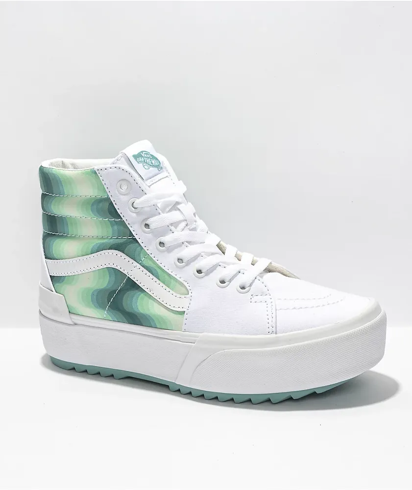 Vans shoes mint green discount