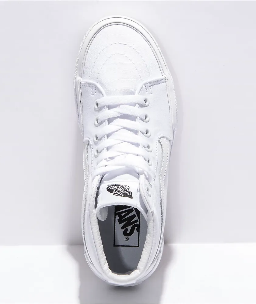Vans white platform sneakers on sale