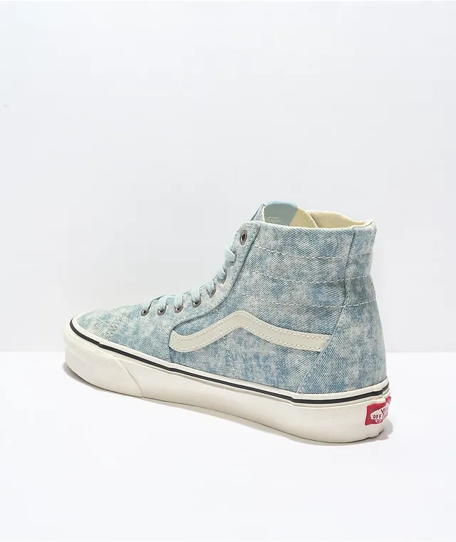 Vans sk8 hi clearance skate shoe acid denim