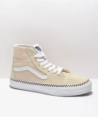 Checkered foxing stripe vans top
