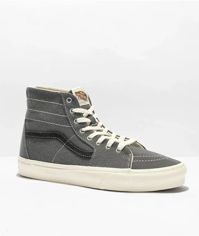 Vans Sk8 Hi Tapered Eco Wool Grey Skate Shoes Pueblo Mall