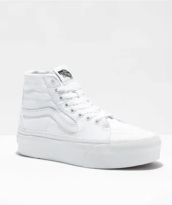 Vans true white platform cheap