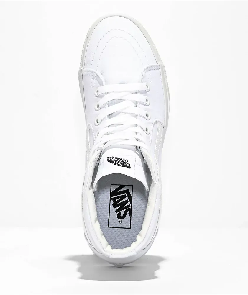 White canvas skate shoes discount