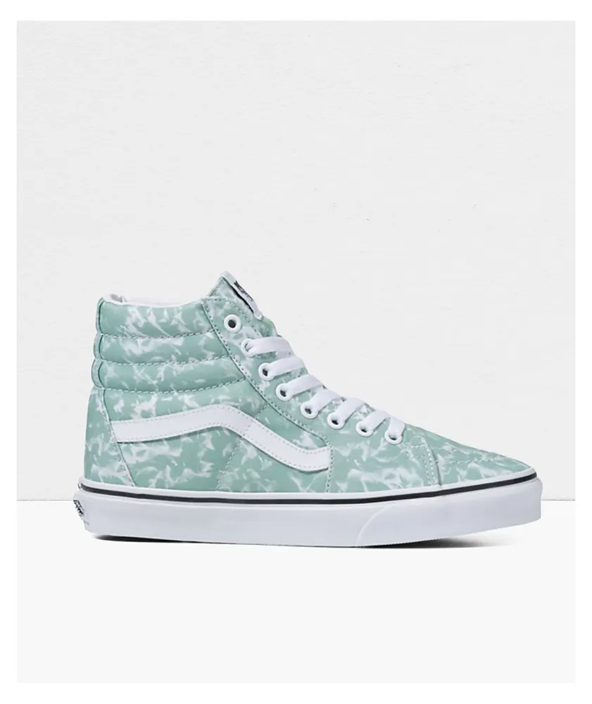 Vans Sk8 Hi Washes Celadon Green Skate Shoes The Pen Centre