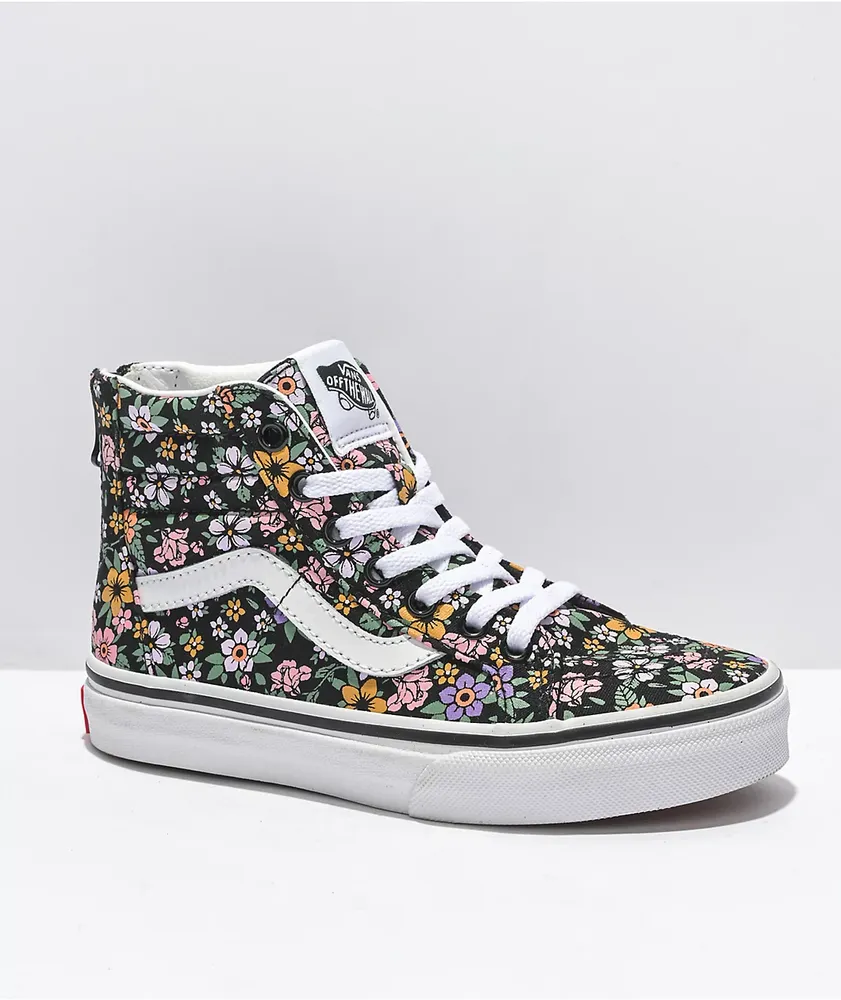 Vans Sk8 Hi Zip Fun Floral Skate Shoes Willowbrook Shopping Centre