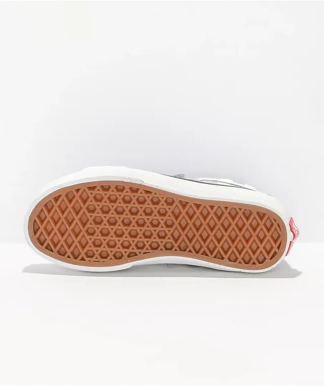 Blue checkered vans zumiez top