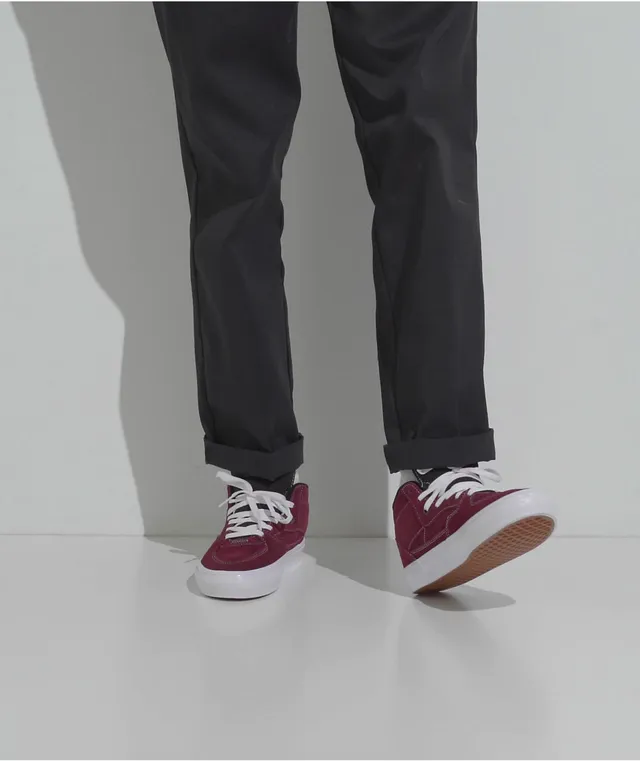 Maroon skate shop shoes