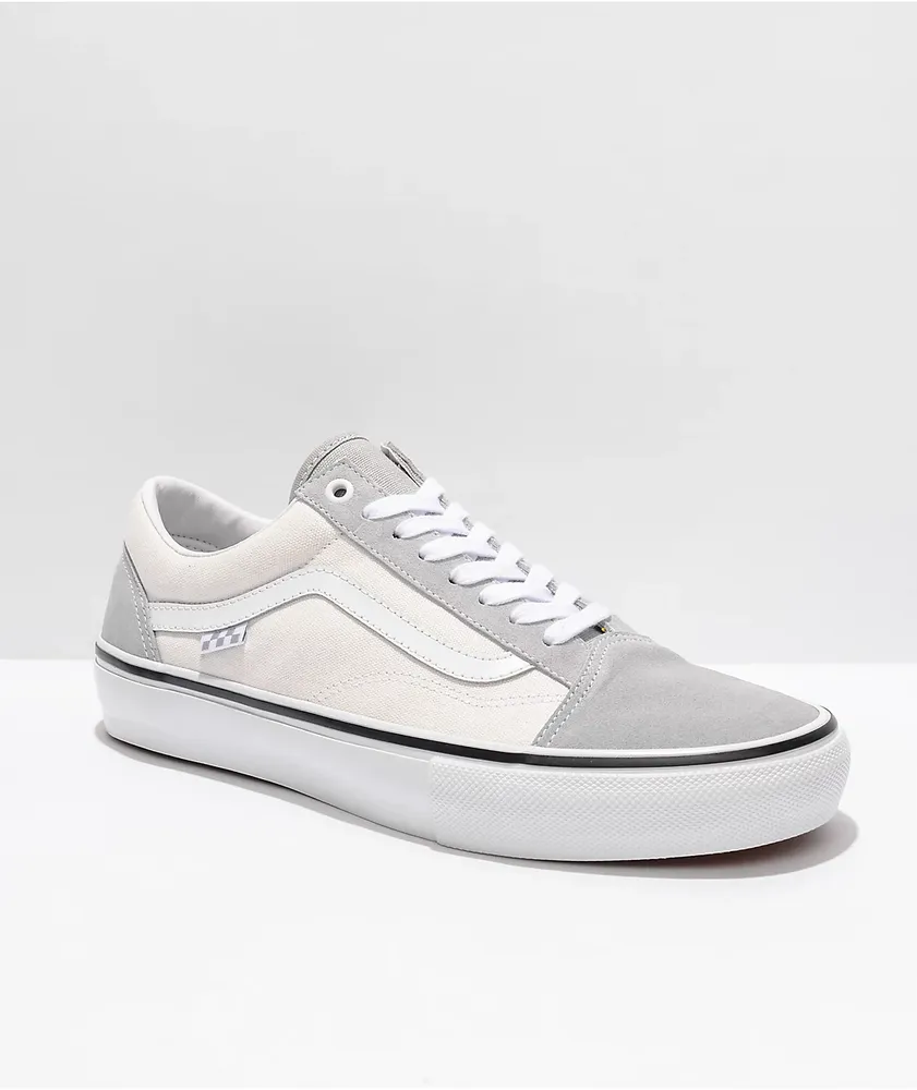 Vans old skool gris high rise best sale