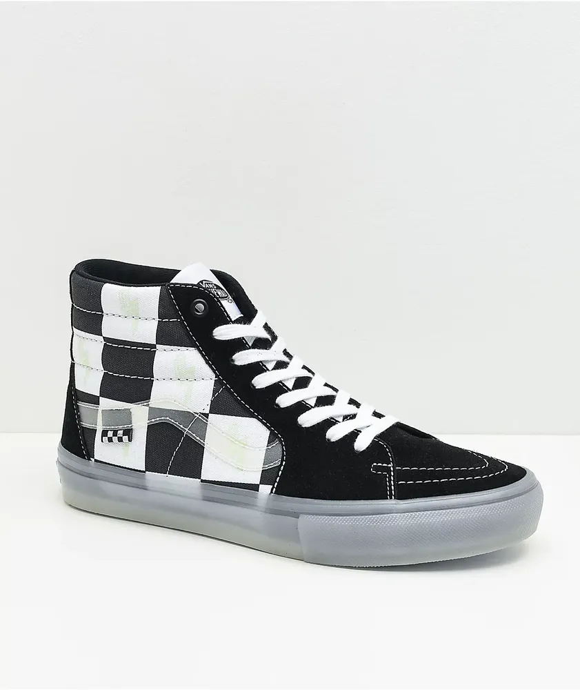 Vans Skate Sk8 Hi Glow In The Dark Skate Shoes CoolSprings Galleria