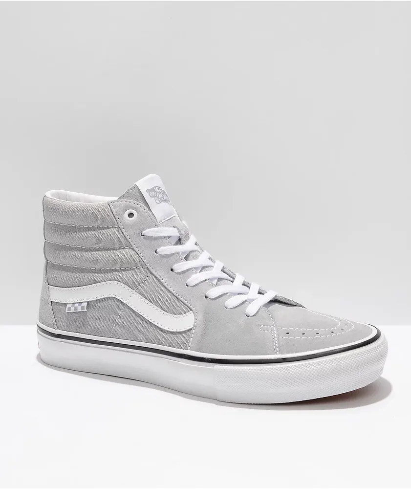 Gray skate shoes top
