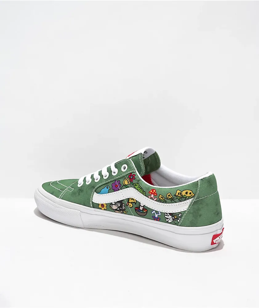 Green tie dye vans clearance