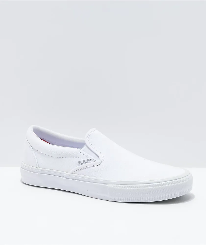 White pull on vans top