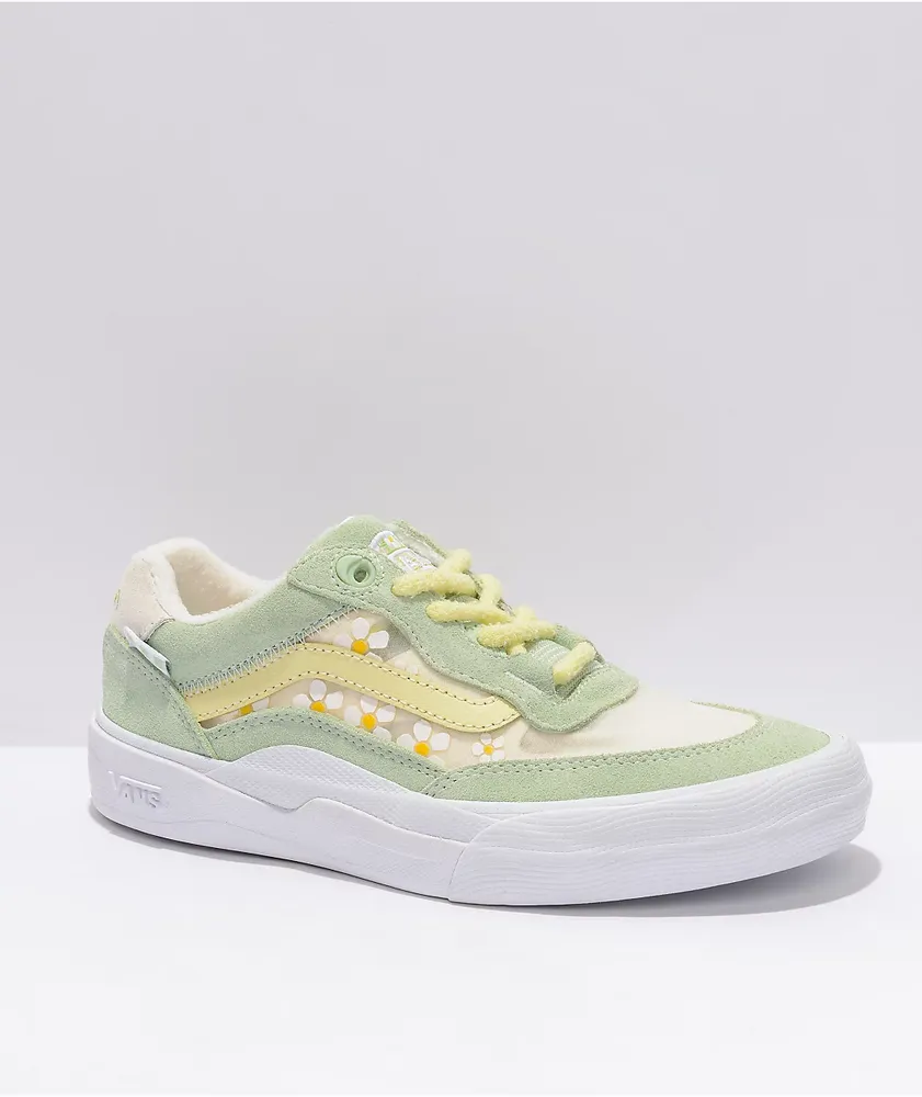 Vans pastel green top