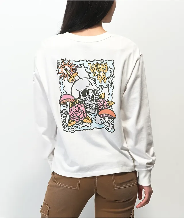 Vans Skully 2 Marshmallow Long Sleeve T-Shirt | Pueblo Mall