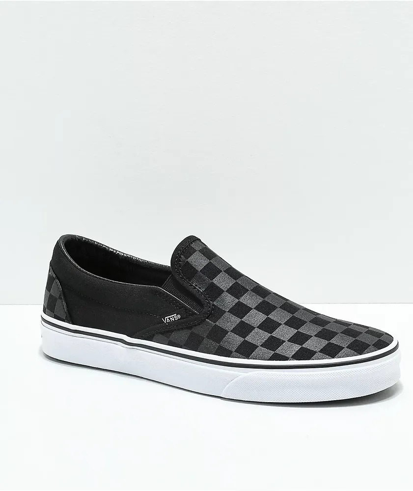 Vans slip on cheap checkerboard flame skate shoe