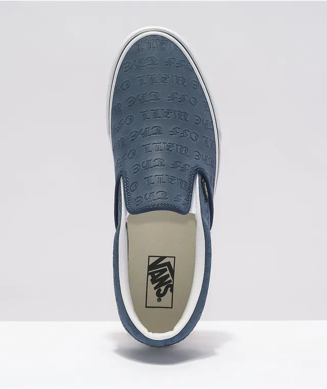 Vans dress hot sale blues slip on