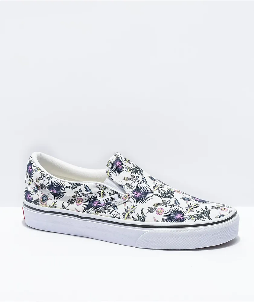 Vans patterned slip ons on sale