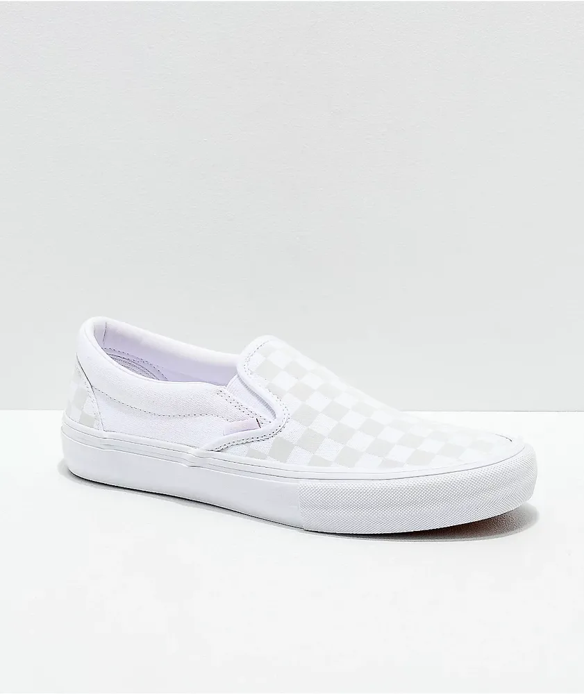 Vans checkered slip on pro on sale