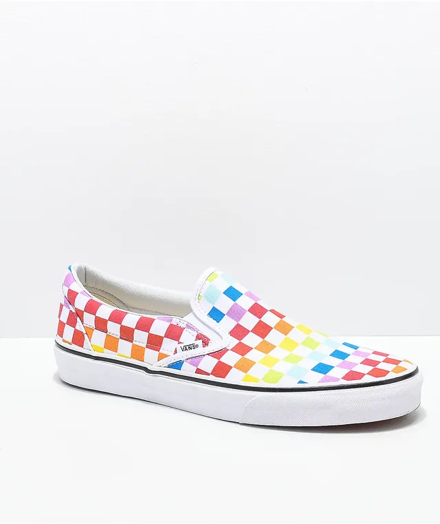 Rainbow chex skate shoe cheap
