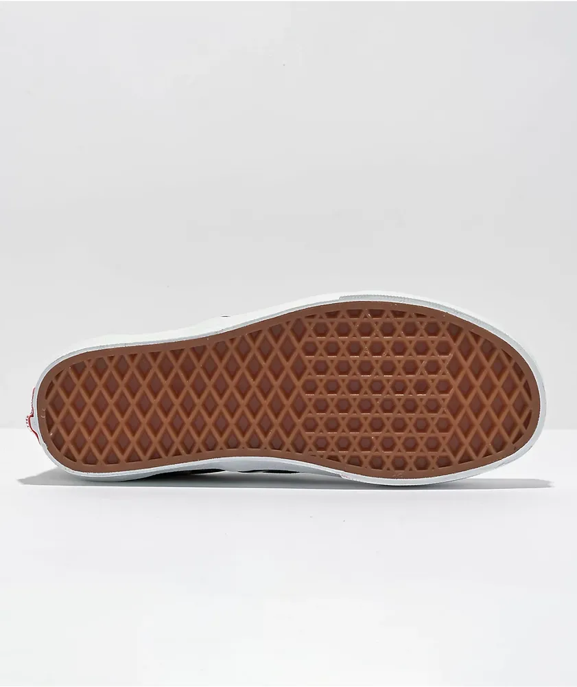 Black rose slip on vans best sale