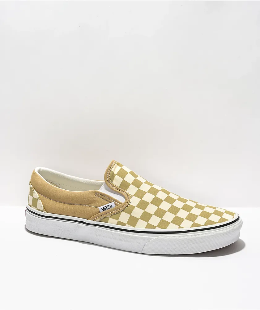 Vans Slip On Taos Taupe Checkerboard Skate Shoes Plaza Las Americas