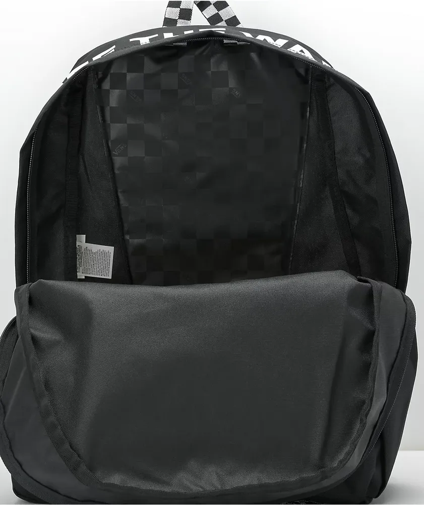 Vans black 2025 backpack women's