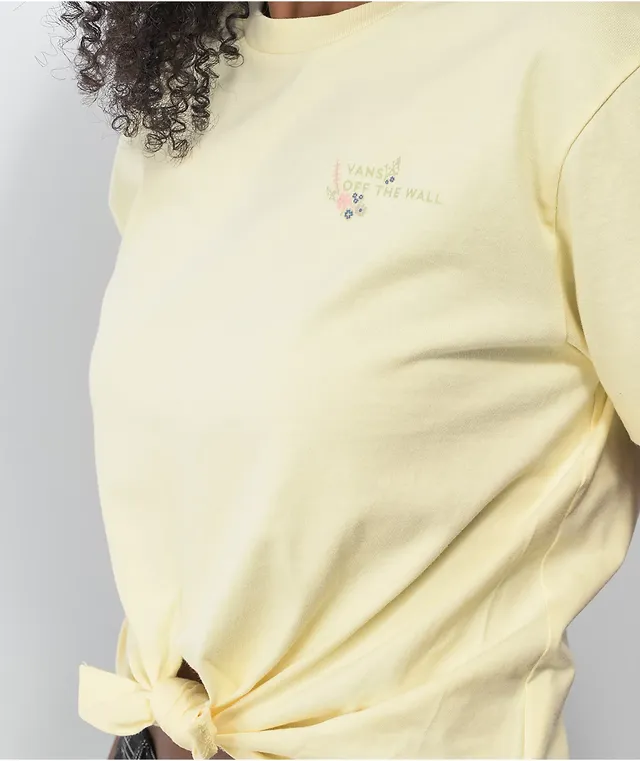 Vans off the wall yellow shop shirt