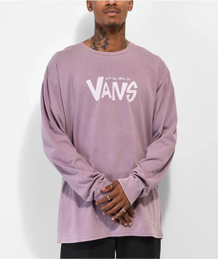 Vans pink long sleeve top on sale