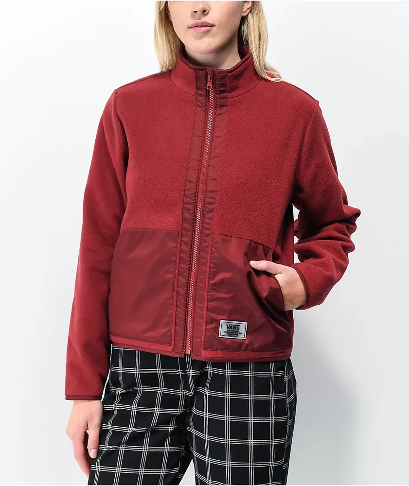 Vans hot sale burgundy jacket