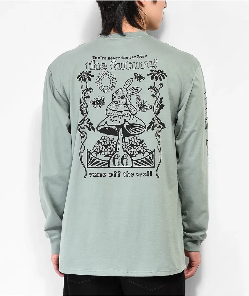 Vans Too Far From The Future Green Long Sleeve T Shirt
