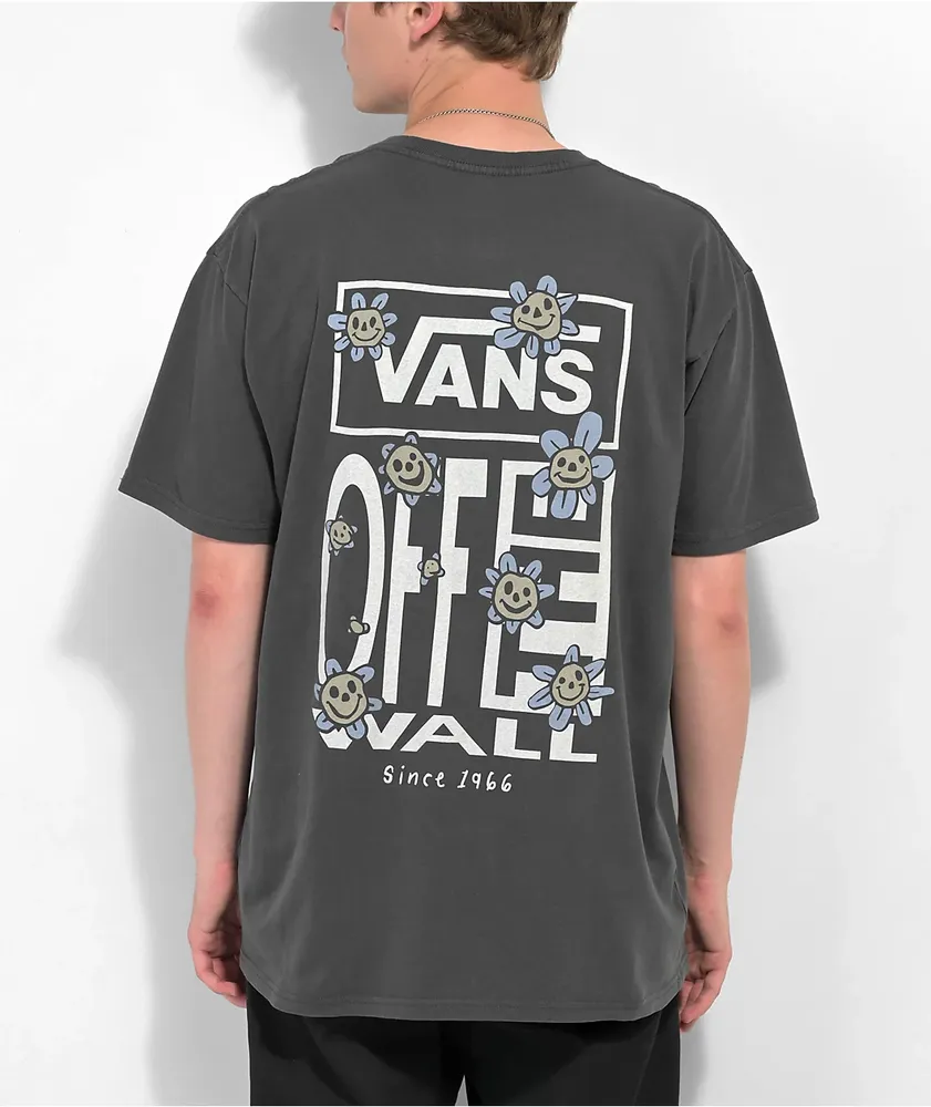 Grey floral vans cheap