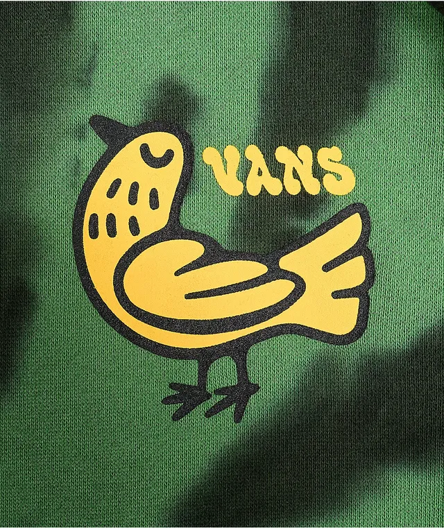 Vans green clearance and yellow hoodie