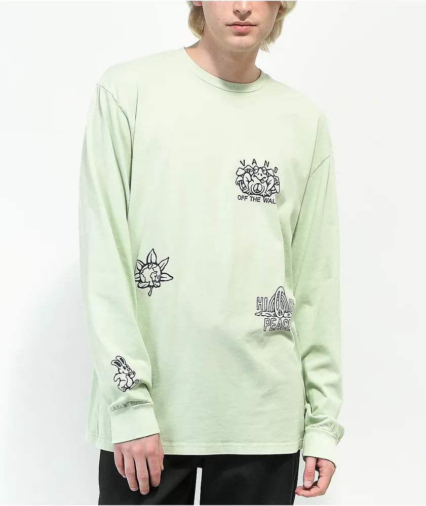 Green vans long sleeve sales