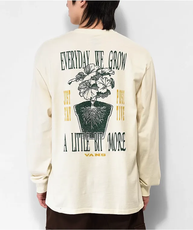 Vans white long sleeve on sale