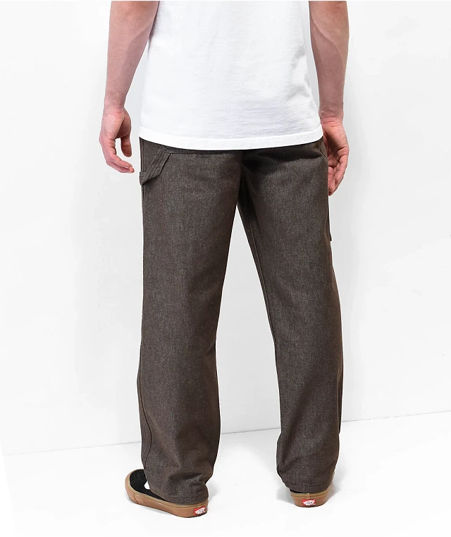 Vans Zion Brown Denim Carpenter Pant | Arden Fair
