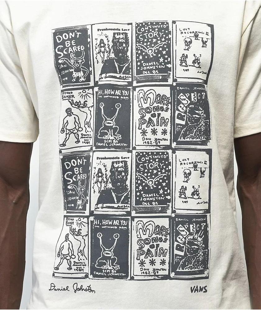 Vans x Daniel Johnston Checkered Antique White T-Shirt | MainPlace