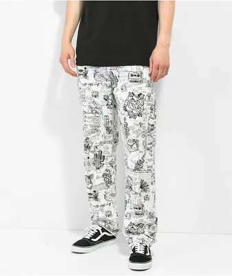 Vans x Daniel Johnston White Chino Pants | MainPlace Mall