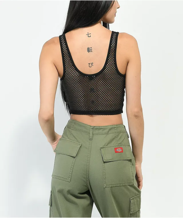Vans x Lizzie Black Knit Tank Top | Arden Fair