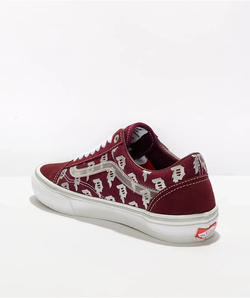 Burgundy harry potter vans hotsell