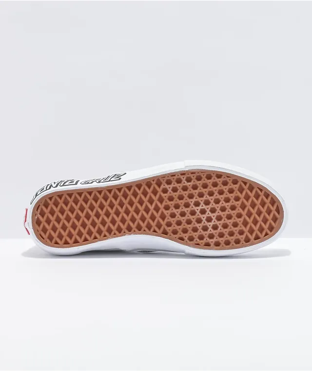 Santa Cruz Skate Vans x Santa Cruz Skate Slip On White Skate Shoes