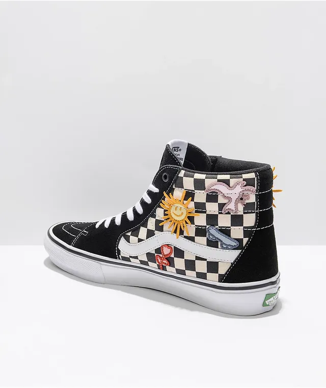 Vans x Skateistan Skate Sk8 Hi Checkerboard Skate Shoes The Pen