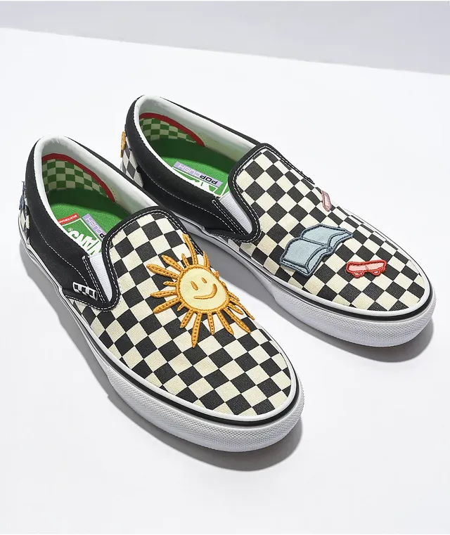 Yellow checkered vans zumiez cheap