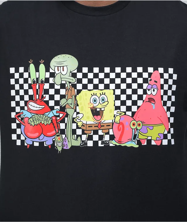 Vans x SpongeBob SquarePants Character Black Long Sleeve T Shirt