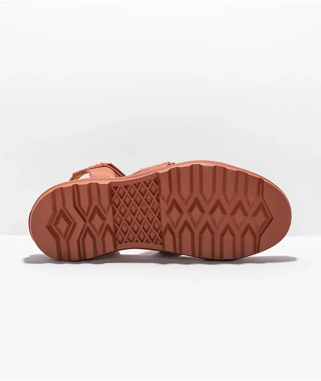 Vans shop sandals brown