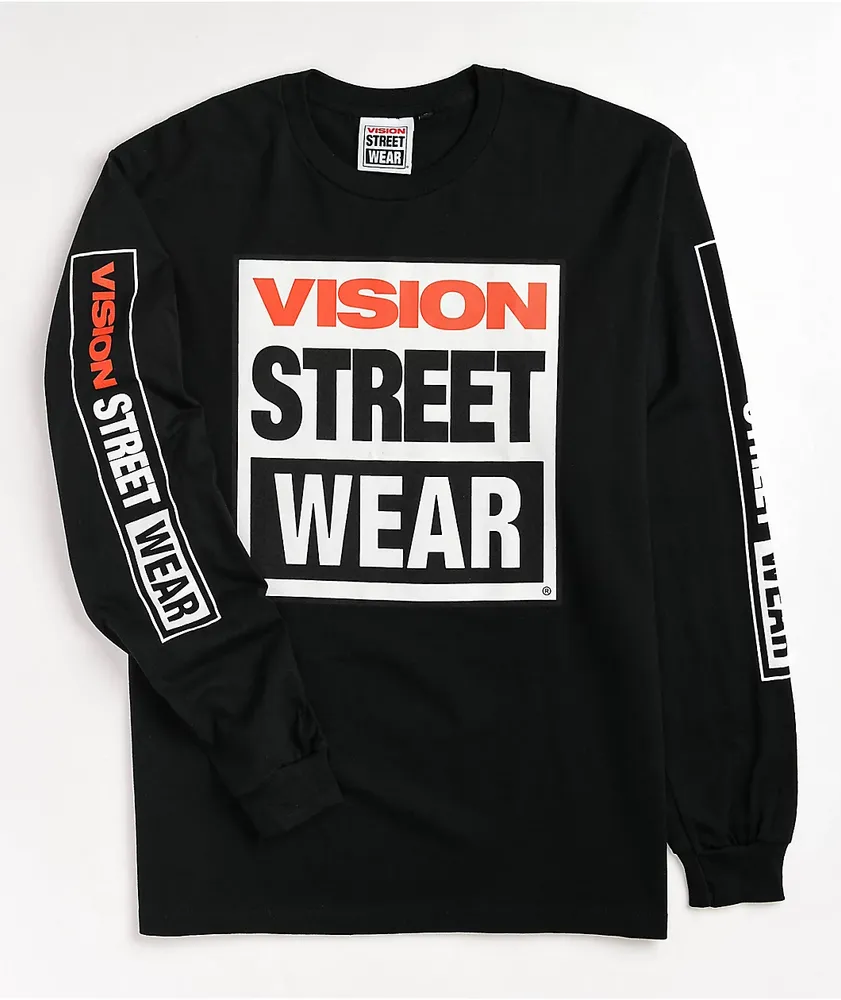 Zumiez Vision Street Wear Outer Vision Black Long Sleeve T-Shirt