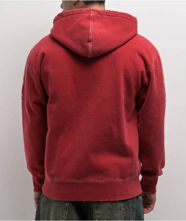 LRG Friday The 47th Red Zip Hoodie at Hamilton Place in