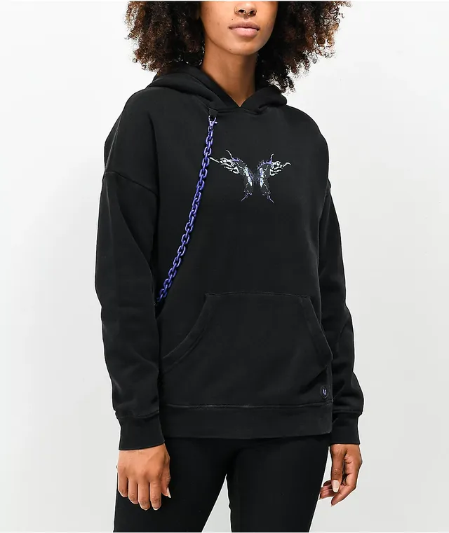 Vitriol Flores Black Hoodie Hamilton Place