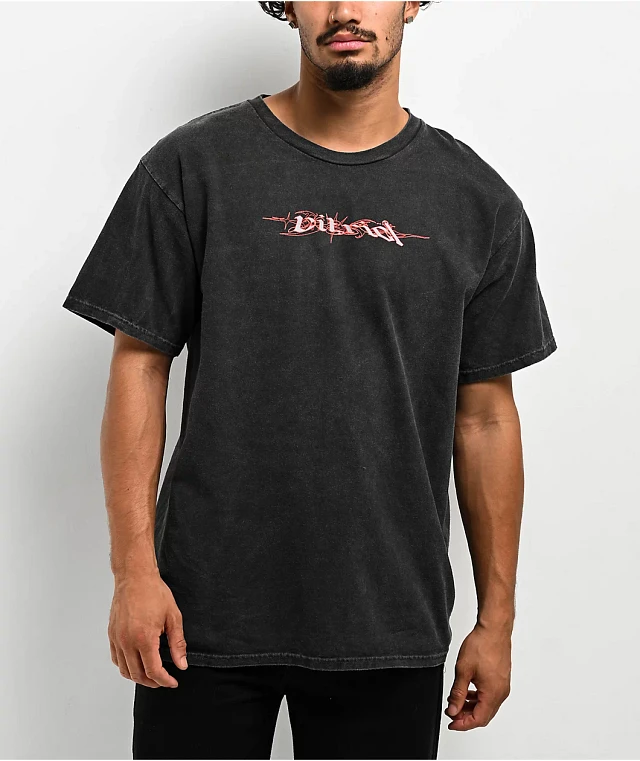 ハルニシオン　芹沢心色　Tシャツ Vitriol Gabriel Black Wash T-Shirt | MainPlace Mall