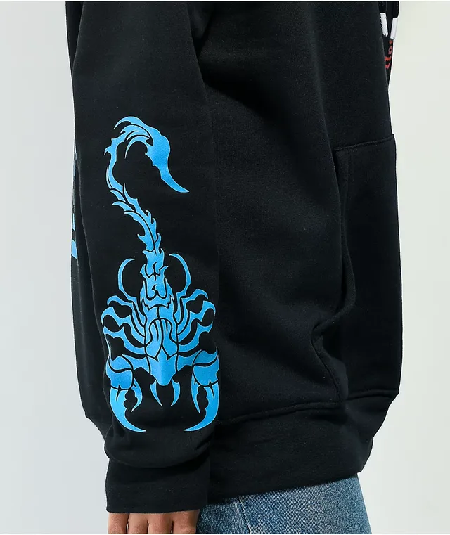Vitriol jamison butterfly black oversized hoodie 2025